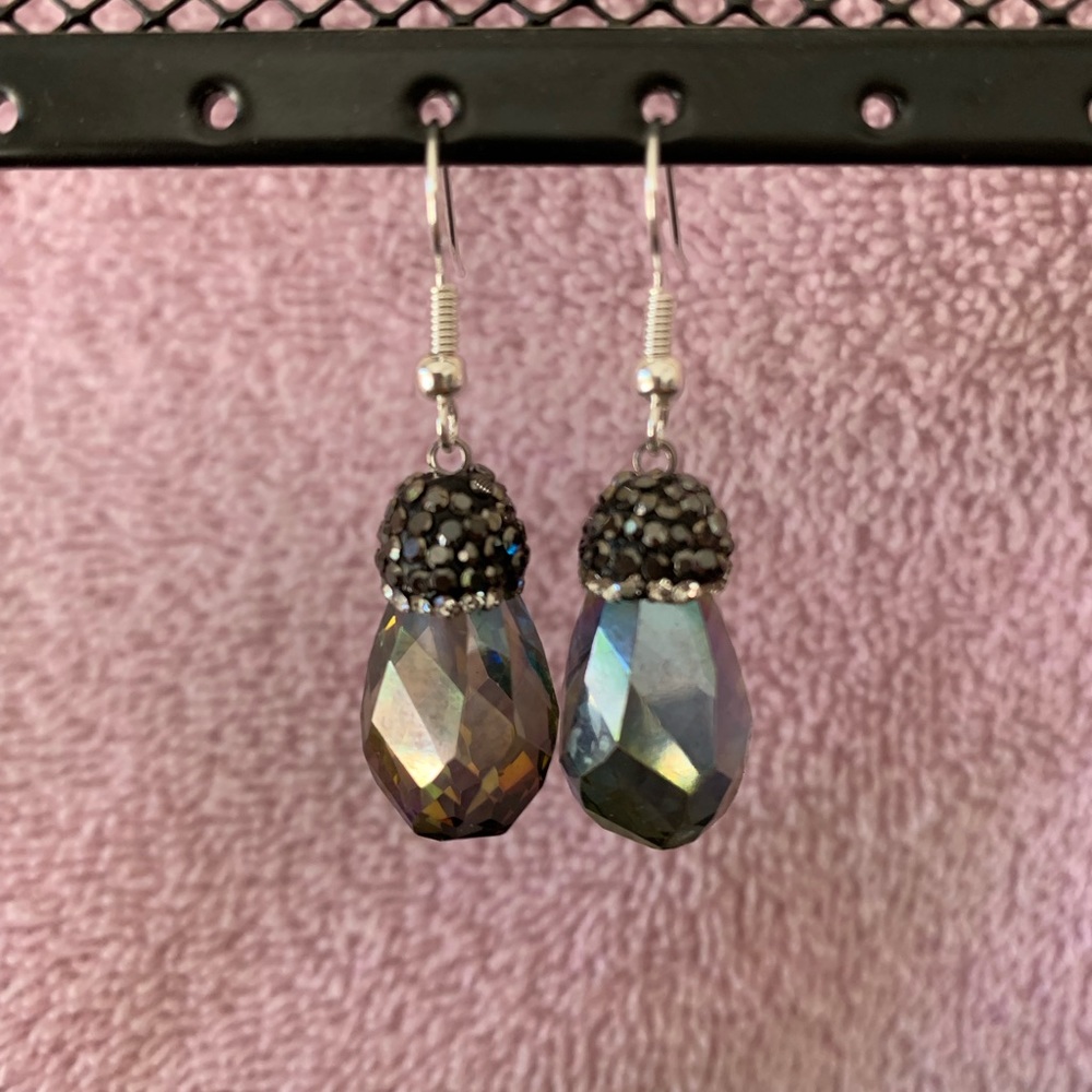 Iridescent Crystal Earrings